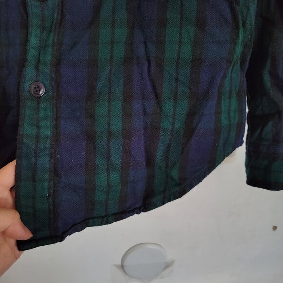 J. Crew Mid-Weight Flannel Double Brushed Slim Button Up Long Sleeve Shacket Med - Picture 4 of 9